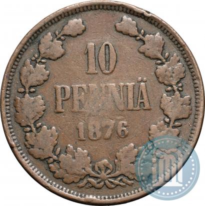 Picture 10 pennia 1876 year  