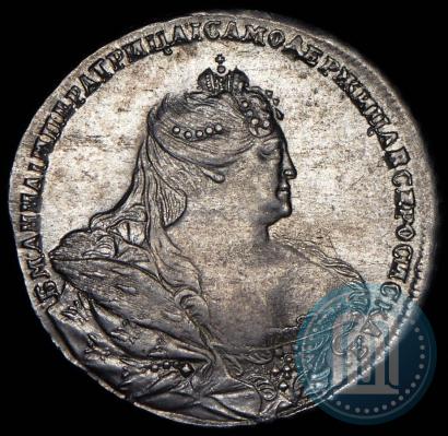 Picture 1 rouble 1737 year  "Moscow type"