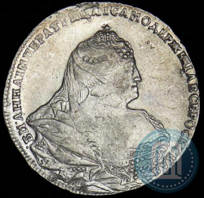 Picture 1 rouble 1740 year  "Moscow type"