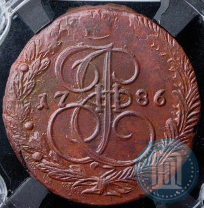 Picture 5 kopecks 1786 year ЕМ 