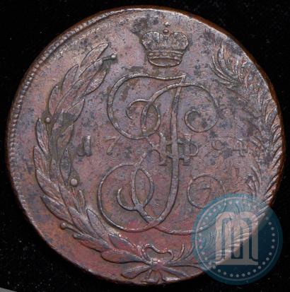 Фото 5 копеек 1794 года ЕМ "Павловский перечекан"
