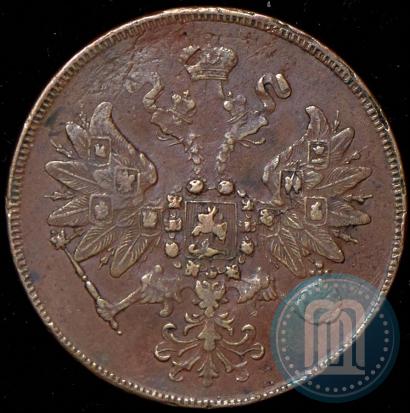 Picture 2 kopecks 1863 year ЕМ 