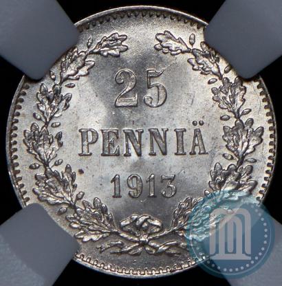 Picture 25 pennia 1913 year S 