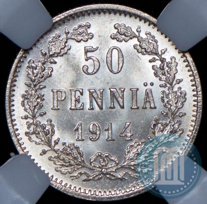 Фото 50 пенни 1914 года S 