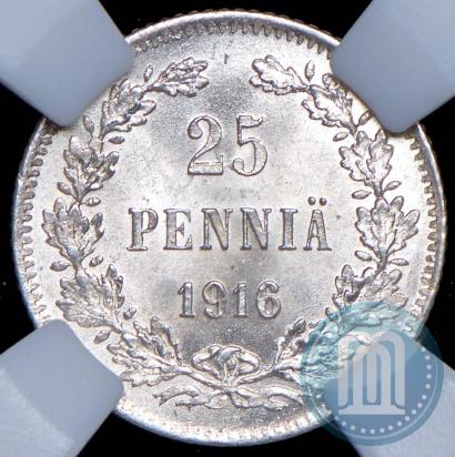 Picture 25 pennia 1916 year S 