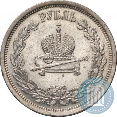 Picture 1 rouble 1883 year ЛШ "On the Coronation of Emperor Alexander III"