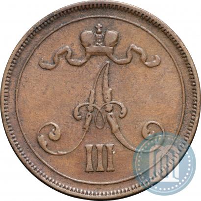 Picture 10 pennia 1891 year  