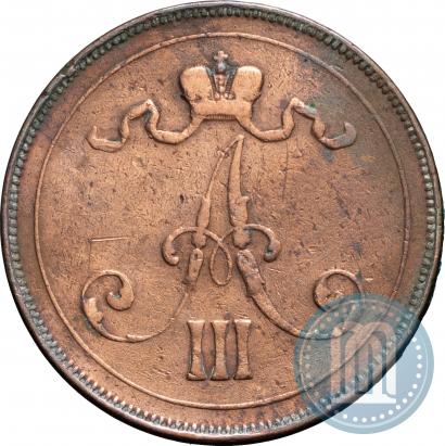 Picture 10 pennia 1891 year  
