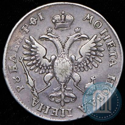 Фото 1 рубль 1719 года KO "Портрет в латах"