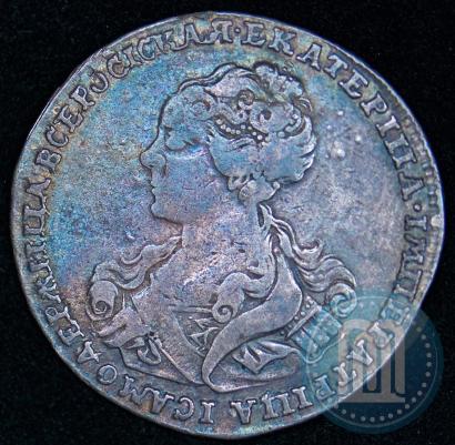 Picture Poltina 1726 year  "Moscow type, portrait turned to the left"