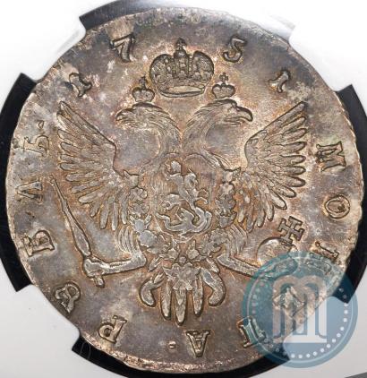 Фото 1 рубль 1751 года СПБ 