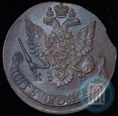 Фото 5 копеек 1782 года КМ 