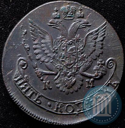 Фото 5 копеек 1782 года КМ 