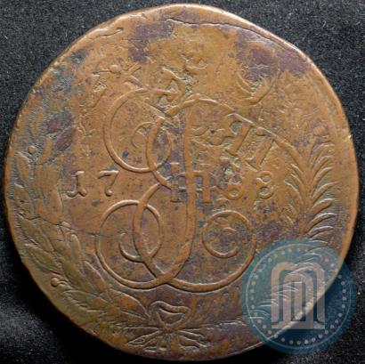 Фото 5 копеек 1788 года ММ 