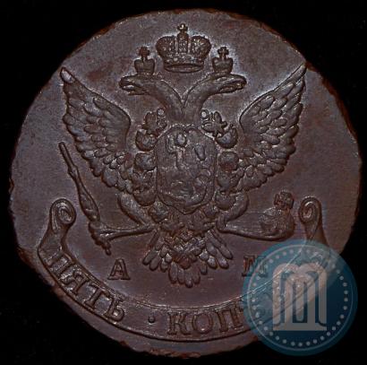 Фото 5 копеек 1789 года АМ 