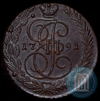 Picture 5 kopecks 1791 year ЕМ 