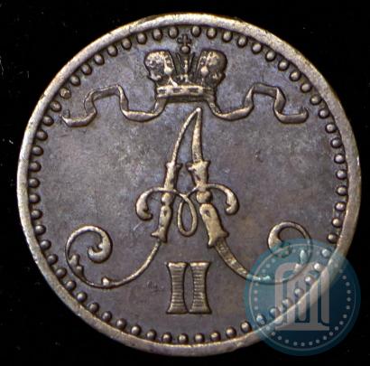Фото 1 пенни 1866 года  