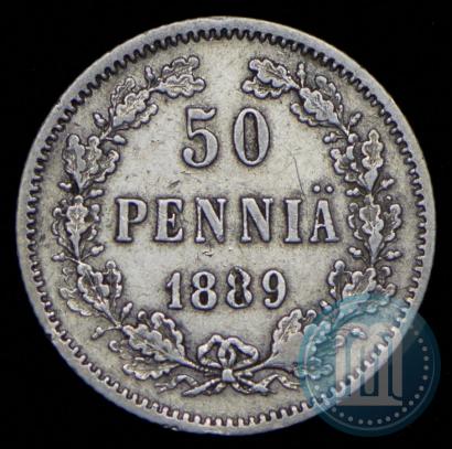 Фото 50 пенни 1889 года L 