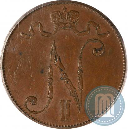 Picture 5 pennia 1908 year  