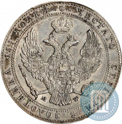 Picture 3/4 roubles - 5 złotych 1838 year MW 