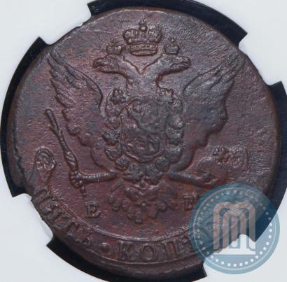 Фото 5 копеек 1763 года ЕМ 