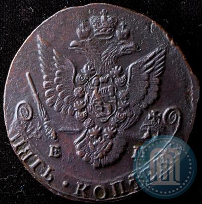 Picture 5 kopecks 1785 year ЕМ 
