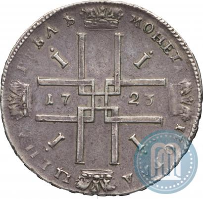 Фото 1 рубль 1723 года  "Портрет в античных доспехах"