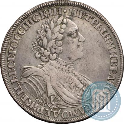 Фото 1 рубль 1724 года СПБ "Солнечный, в латах"