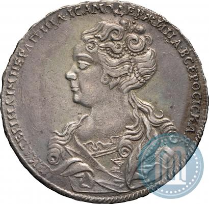 Picture 1 rouble 1726 year  "Moscow type, portrait turned to the left"