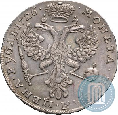 Picture 1 rouble 1726 year  "Moscow type, portrait turned to the left"