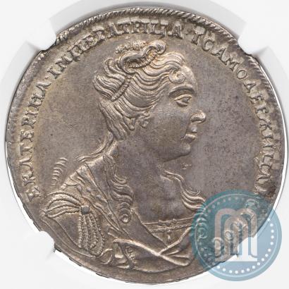 Фото 1 рубль 1726 года  "Московский тип, портрет вправо"
