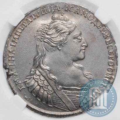 Фото 1 рубль 1734 года  "Тип 1735 года"