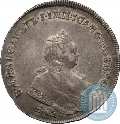 Фото 1 рубль 1742 года ММД 