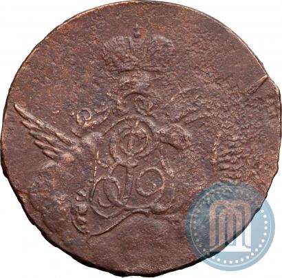 Picture 1 kopeck 1757 year  