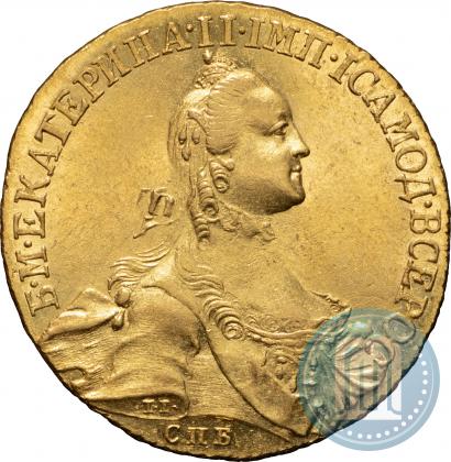 Фото 10 рублей 1764 года СПБ 