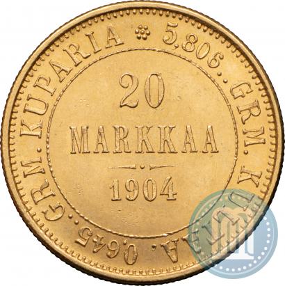 Picture 20 markkaa 1904 year L 