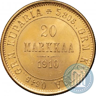 Picture 20 markkaa 1910 year L 