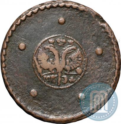 Picture 5 kopecks 1725 year МД 
