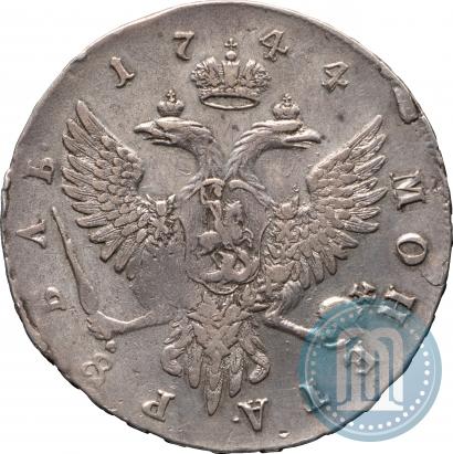 Фото 1 рубль 1744 года ММД 