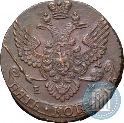 Picture 5 kopecks 1788 year ЕМ 