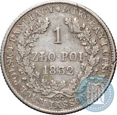 Picture 1 złoty 1832 year KG 
