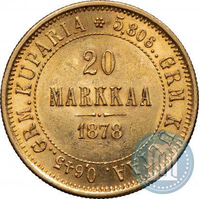 Picture 20 markkaa 1878 year S 