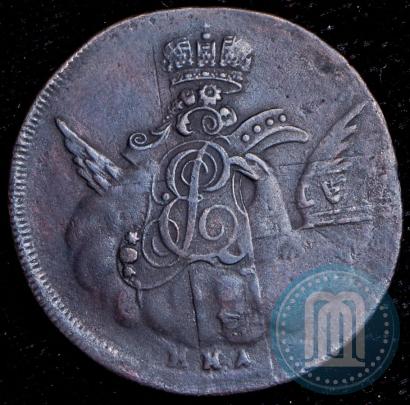 Фото 1 копейка 1755 года ММД 