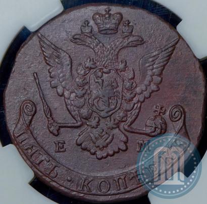 Picture 5 kopecks 1774 year ЕМ 