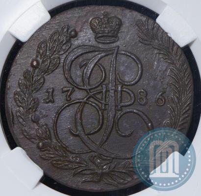 Фото 5 копеек 1786 года ЕМ 