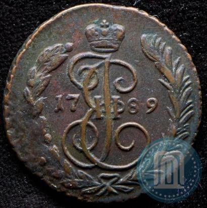 Picture 1 kopeck 1789 year ЕМ 