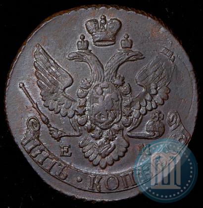 Фото 5 копеек 1796 года ЕМ 