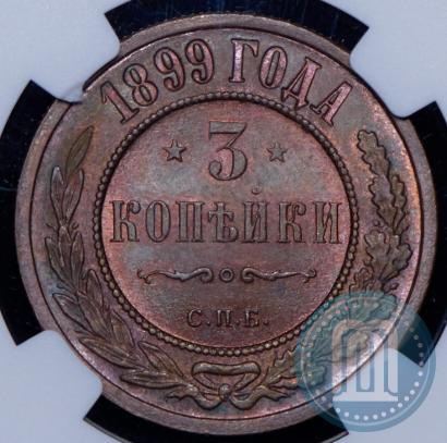 Фото 3 копейки 1899 года СПБ 