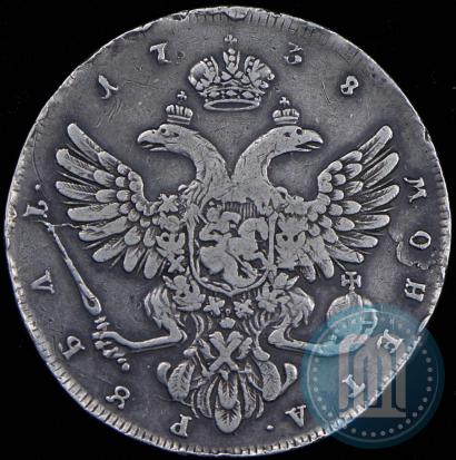 Picture 1 rouble 1738 year  "Petersburg type"