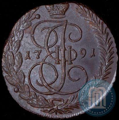 Picture 5 kopecks 1791 year ЕМ 